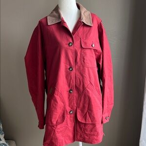 L.L. Bean Vintage Women’s  Red Cotton Canvas Barn Jacket, Size M